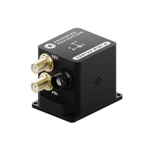 Sistema de navegación inercial GNSS - Certus Mini D - Advanced Navigation - en miniatura / con doble antena GPS integrada / CAN