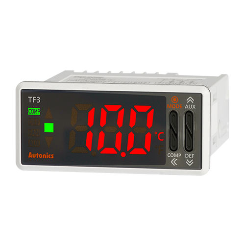 Controlador de temperatura para sistema frigorífico - TF3 series - Autonics - con pantalla LED / IP65 / montado en panel