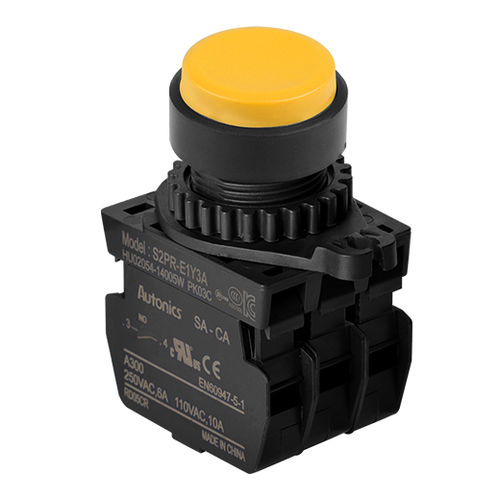 Botón pulsador de seta - S2PR series - Autonics - IP65 / redondo