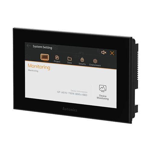 Panel de visualización TFT LCD - GP-A070 series - Autonics - con pantalla táctil resistiva / gráfico / de color