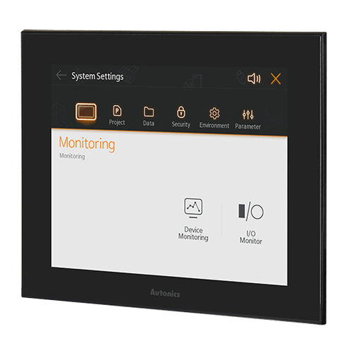 Autómata programable con HMI integrada - LP-A104 series - Autonics - con E/S integradas / para bus CAN / RS485