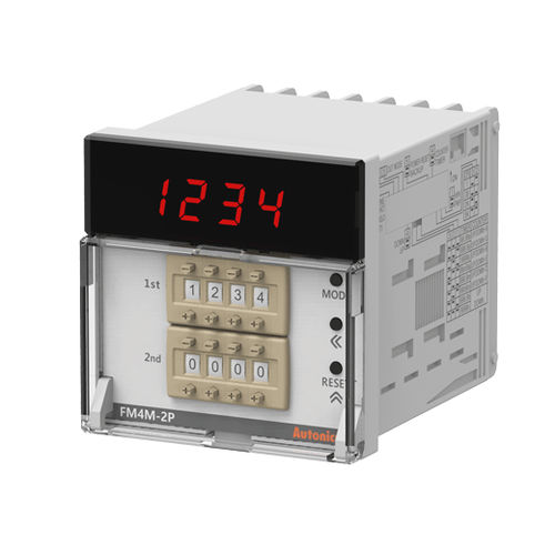 Contador de impulsos - FM Series - Autonics - de 6 dígitos / en riel DIN / de control preconfigurado