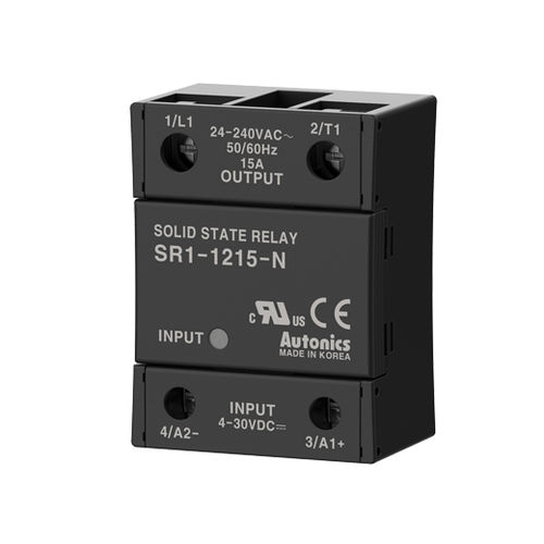 Relé estático DC - SR1 series - Autonics - compacto / monofásico / con disipador térmico