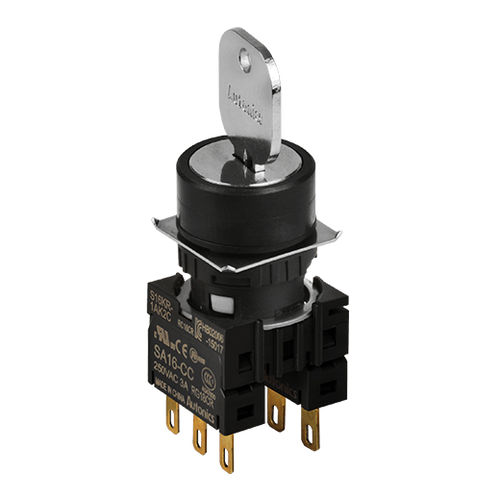 Interruptor de selección - S16KR series - Autonics - montado en panel / rectangular / con llave