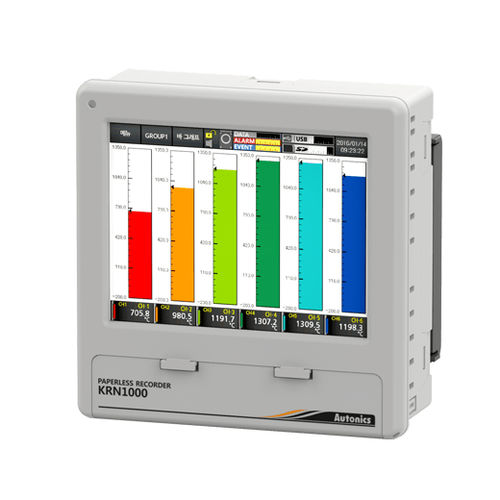 Registrador sin papel - KRN1000 series - Autonics - de temperatura / 4 canales / 8 canales