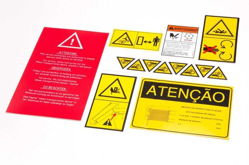 Etiqueta de identificación - Mekoprint A/S - con motivos estampados / funcional / autoadhesiva