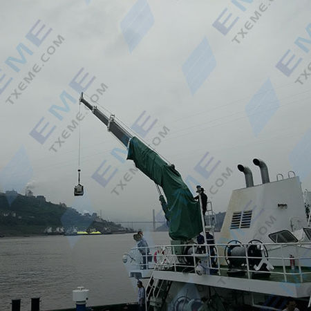 Grúa con soporte - TaiXing Expansion Marine Equipment Company - de mástil / telescópica / para aplicaciones marinas