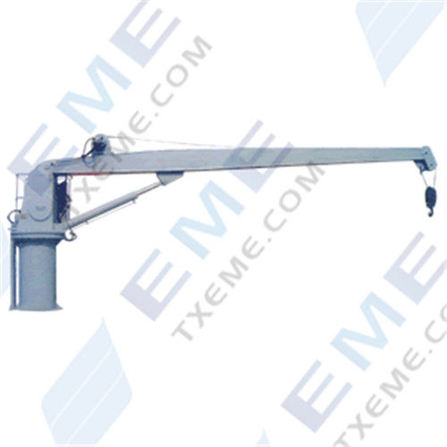 Grúa con soporte - YQ - TaiXing Expansion Marine Equipment Company - de mástil / para aplicaciones marinas / hidráulica