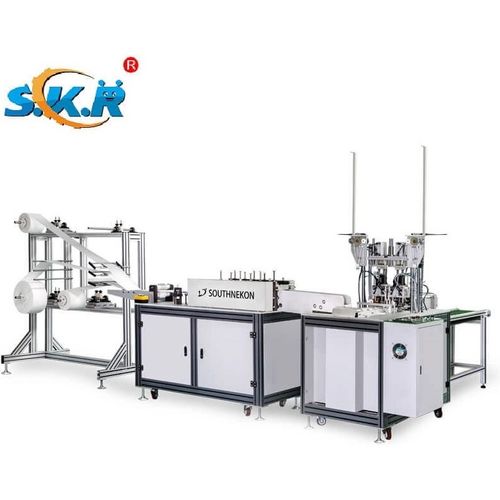 Máquina de coser y de soldar para no tejidos - NK-UMM06 - GD SCARA ROBOT CO., LTD. - para mascarillas quirúrgicas / fija / automática
