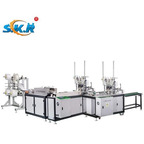 Máquina de coser y de soldar para no tejidos - NK-MMP02 - GD SCARA ROBOT CO., LTD. - para mascarillas quirúrgicas / fija / automática