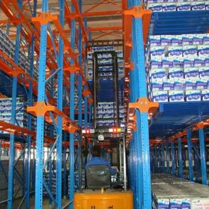 Sistema de estanterías con paleta - Nanjing Weida Logistics Equipment Company - para cámara frigorífica / automatizado