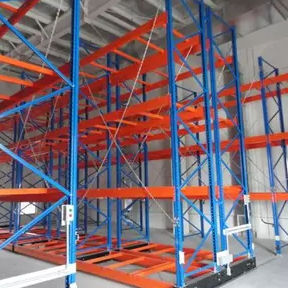 Sistema de estanterías móvil - Nanjing Weida Logistics Equipment Company - compacto / con paleta