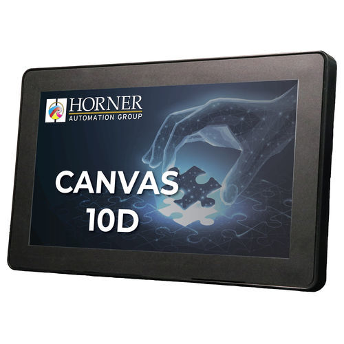 Autómata programable con HMI de pantalla táctil integrada - Canvas 10D - Horner Automation - para montaje en panel / con E/S integradas / entradas analógicas