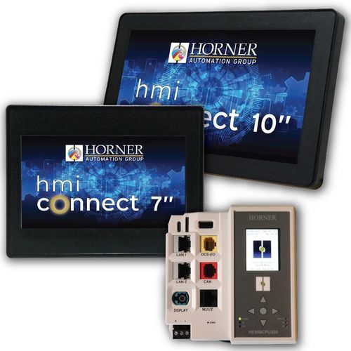 Autómata programable en riel DIN - CPU300 - Horner Automation - con tarjetas de E S extensibles / por red Ethernet / CANopen