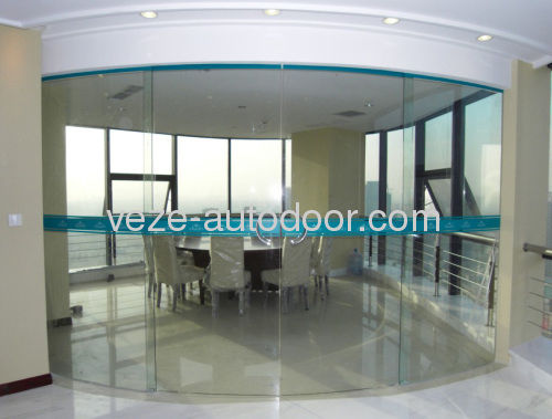 Sistema de puertas corredera circolara - VZ-C - Ningbo VEZE Automatic Door Co., Ltd. - de aluminio / para interior / automático