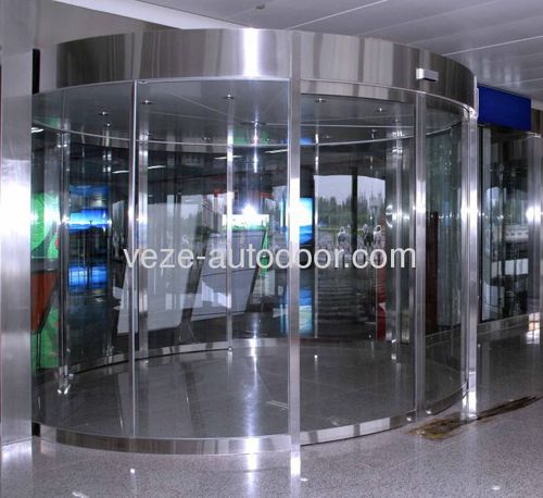 Puerta corredera circolara - Ningbo VEZE Automatic Door Co., Ltd. - de aluminio / para interior / de seguridad