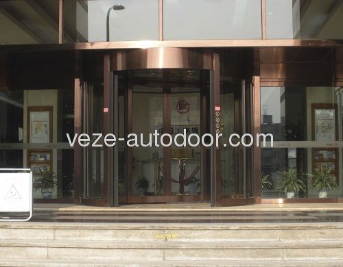 Puerta giratoria - Ningbo VEZE Automatic Door Co., Ltd. - de acero inoxidable / para interior / de seguridad