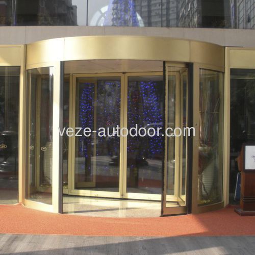 Puerta giratoria - Ningbo VEZE Automatic Door Co., Ltd. - corredera / acristalados / para interior