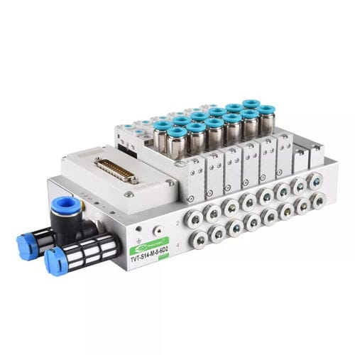 Distribuidor neumático manifold - TVT-S14-M-8-6D2 - Ningbo VPC Pneumatic Co., Ltd. - de cajón / accionado por solenoide / de control asistido