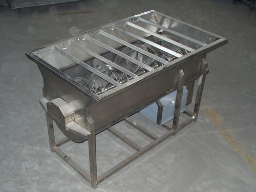 Mezcladora de cinta - SJB - SHAOXING WALLEY FOOD MACHINERY CO., LTD. - batch / de hortalizas / doble