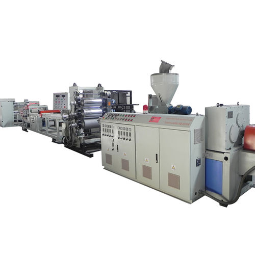 Línea de extrusión de placas - Qingdao Weier Plastic Machinery Co., Ltd. - de cinta / para termoplásticos / para PVC