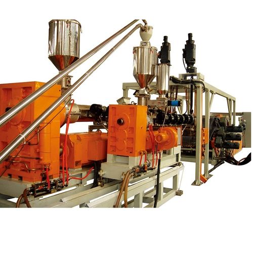 Línea de extrusión de doble tornillo - S series - Qingdao Weier Plastic Machinery Co., Ltd. - de placas / para PET