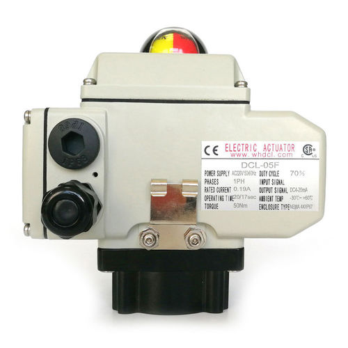 Actuador para válvula eléctrico - DCL-F series - Dynamic Corporation Limited - tipo cuarto de vuelta / compacto / para válvula de mariposa