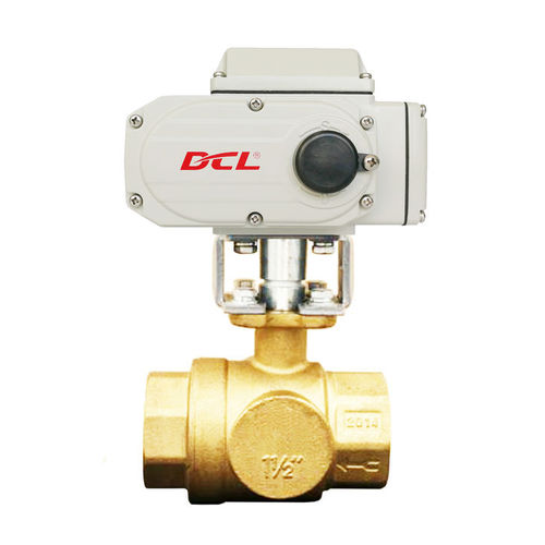 Válvula de bola - Dynamic Corporation Limited - con mando eléctrico / para agua / para aceite