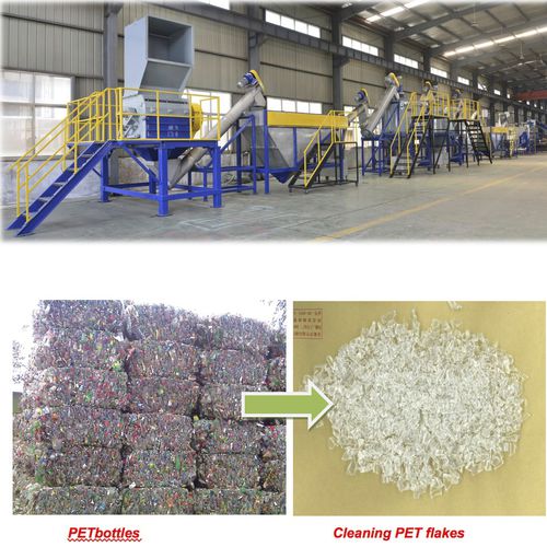 Instalación de reciclado PET - ZHANGJIAGANG QING CHEN YU MACHINERY CO., LTD. - con granulación