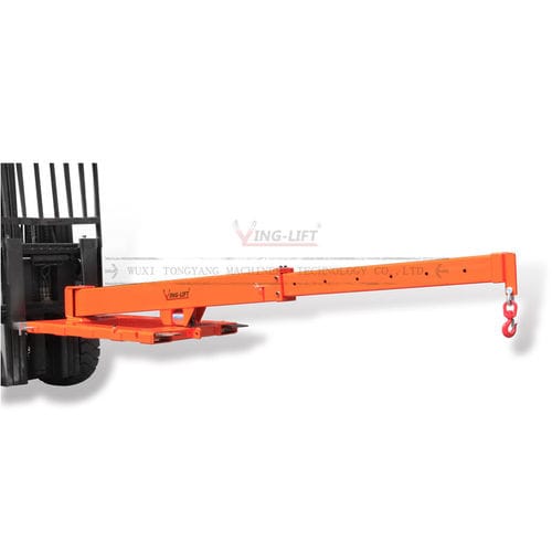 Grúa pluma para carretilla elevadora - YLC01 - Wuxi Tongyang Machinery Technology Co., Ltd. - 360° / telescópica / giratoria
