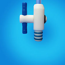 Válvula de tapón - Shenzhou Engineering Plastics Company - para vacío ultraalto / de PTFE / vertical