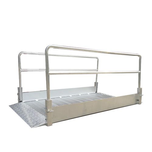 Pasarela de acceso abatible - Changzhou Yueyang Machinery Co., Ltd. - de aluminio