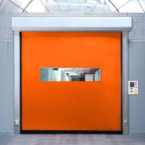 Puerta autorreparable - YUOU (LUOYANG) DOORS AND WINDOWS TECHNOLOGY CO., LTD. - enrollable / de aluminio / de tejido