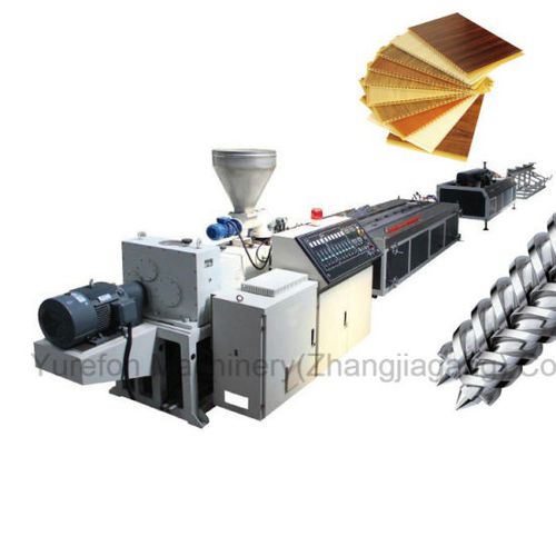 Línea de extrusión de paneles - YF series - Yurefon Machinery(Zhangjiagang) Co., Ltd. - de perfiles de materias plásticas / de reciclaje de plásticos / para modernas para panel pared