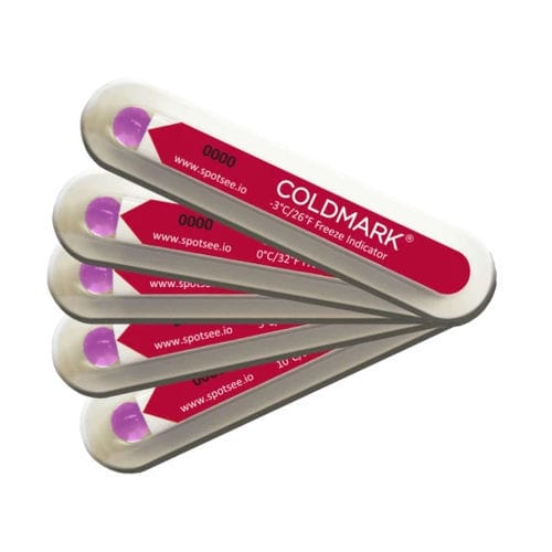 Indicador de temperatura - ColdMark - SpotSee - etiqueta / de instalación fácil / irreversible