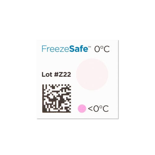 Indicador de temperatura - FreezeSafe™ - SpotSee - etiqueta / para la industria alimentaria / para aplicaciones farmacéuticas