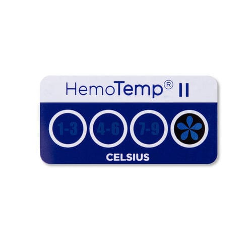 Indicador de temperatura - HEMOTEMP II - SpotSee - de tiempo / etiqueta / irreversible