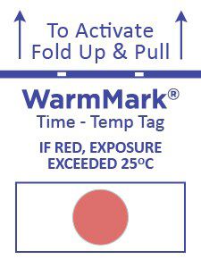 Etiqueta de despacho - WarmMark  - SpotSee - adhesiva / para productos químicos / para alimentos