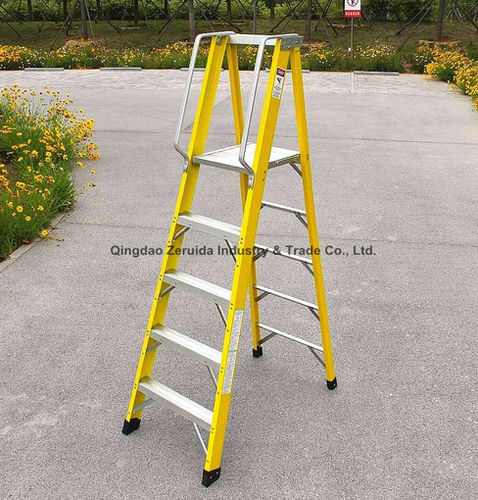 Escalera de PRFV - ZRDT-3004 - Qingdao Zeruida Industry & Trade Co., Ltd. - plegable / de plataforma