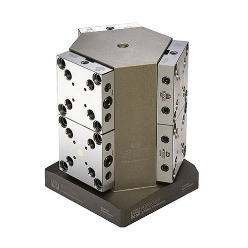 Cilindro de sujeción de punto cero integrado - M-52x52(9333)+6x8011 - HOMGE MACHINERY IND. CO., LTD. - estándar / compacto / rápido