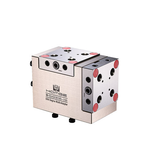 Sistema de sujeción y centrado mecánico - M-52x52(8008)-0/90 - HOMGE MACHINERY IND. CO., LTD. - para máquina herramienta / con sistema de fijación múltiple / para mecanizado de 5 ejes