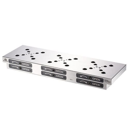 Cilindro de sujeción de punto cero de rosca - M-52/96(80722G) - HOMGE MACHINERY IND. CO., LTD. - integrado / compacto / cuadrado