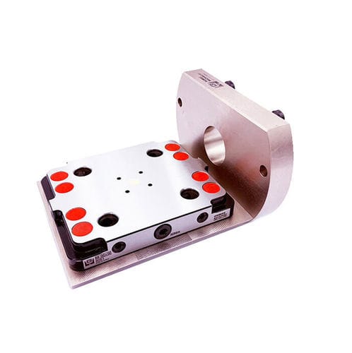 Placas adaptadoras para sistema de centrado y de embridado de punto cero - M-52/96(8056H)-90 - HOMGE MACHINERY IND. CO., LTD. - para mesas rotativas
