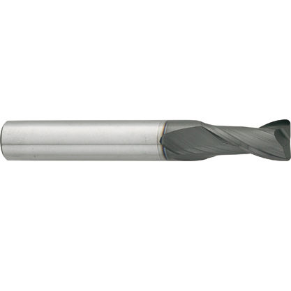 Fresa de dos cortes - CL11CrHM - Carmon - de punta esférica / monobloque / de 2 dientes