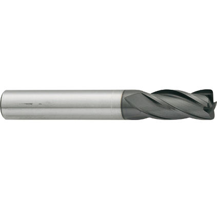 Fresa de dos cortes - CL21CrHM - Carmon - de punta esférica / monobloque / de 4 dientes