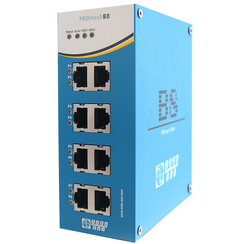 Conmutador Ethernet industrial - PROmesh B8 - Indu-Sol GmbH - administrable / 8 puertos / EtherNet/IP