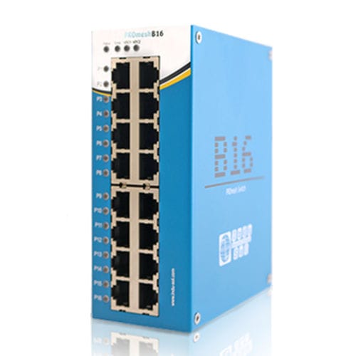 Conmutador Ethernet industrial - PROmesh B16 - Indu-Sol GmbH - administrable / 16 puertos / ProfiNet