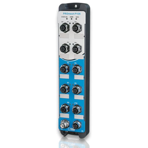Conmutador Ethernet IP67 - PROmesh P10X - Indu-Sol GmbH - administrable / 12 puertos / EtherNet/IP