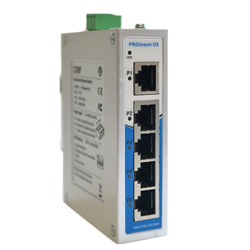 Conmutador Ethernet no administrable - PROmesh U5 - Indu-Sol GmbH - 5 puertos / ProfiNet / en riel DIN