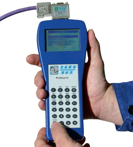 Comprobador de cables - PROFtest II XL - Indu-Sol GmbH - para red / PROFIBUS / portátil